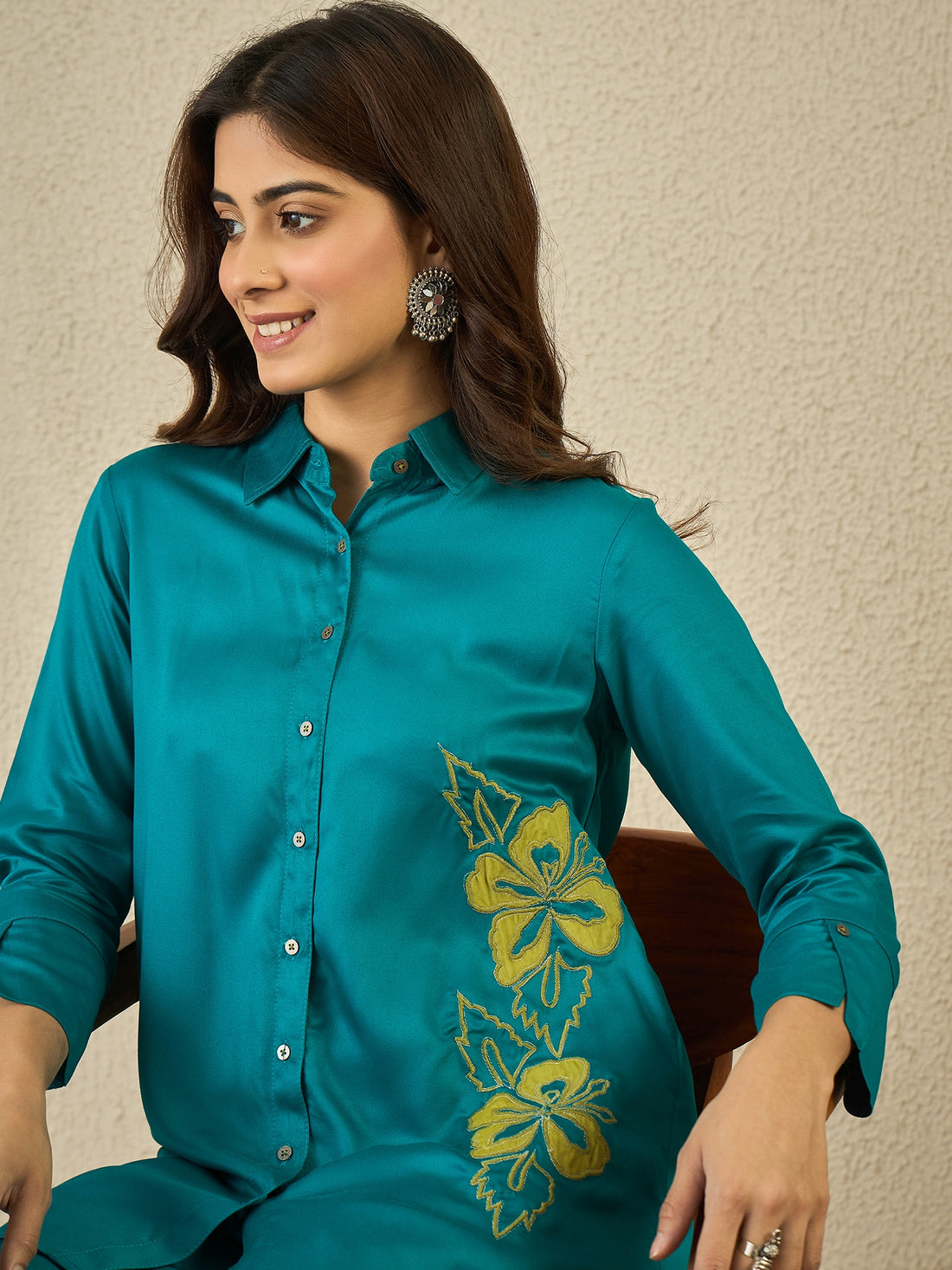 Cyan Blue Co-ord Set