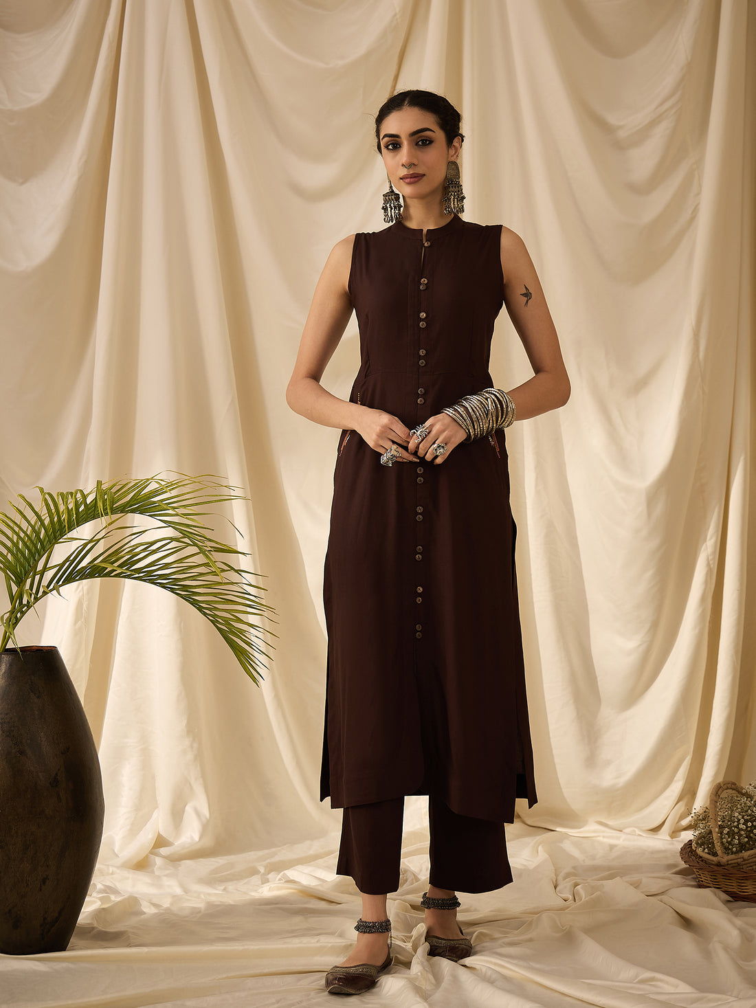Coffee kurta set