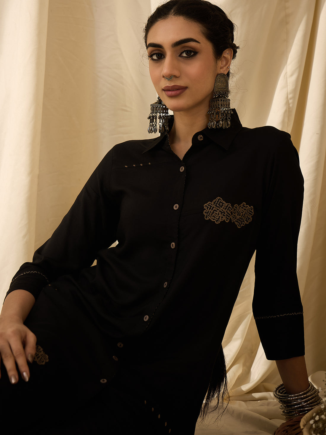 Forever Black kurta set