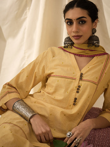 Mango Kurta Set With Dupatta