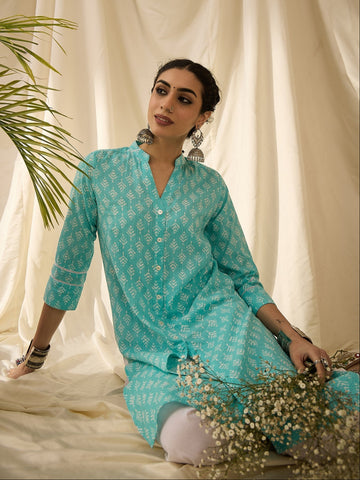 Firozi Printed Salwar Set