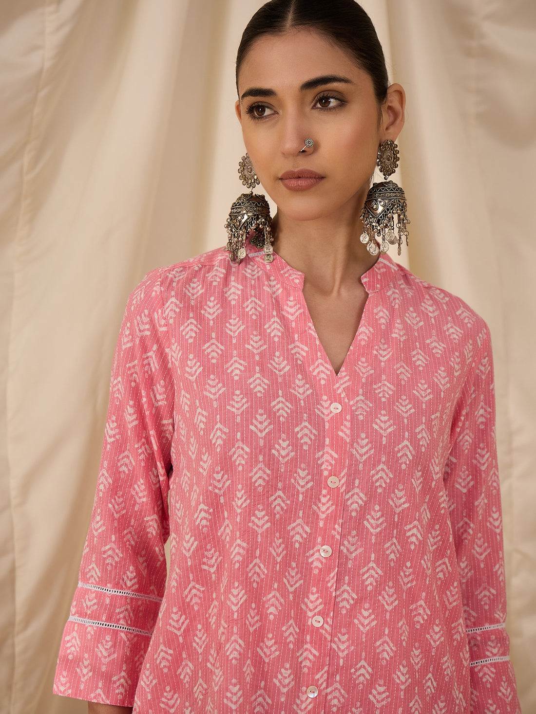 Pink Printed Salwar Set