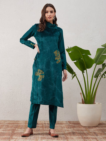 Teal Kurta set