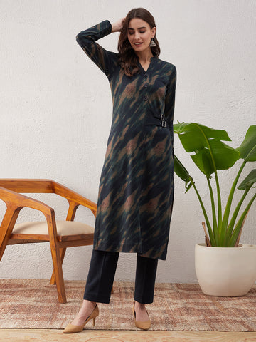 Olive Kurta Set