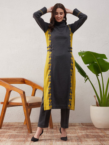 Grey kurta set