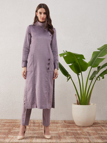 Lilac Kurta Set