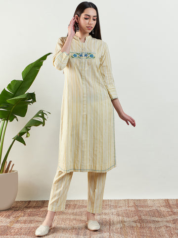 Lemon Kurta Set