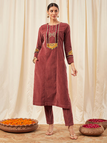 Fuschia Kurta Set