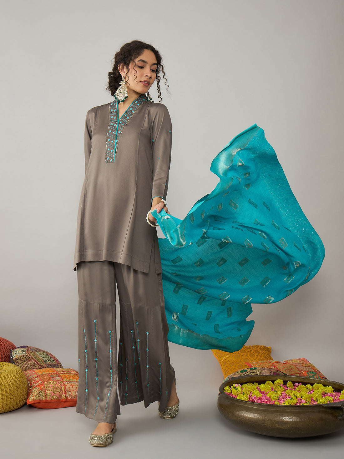 Mouse kurta set with dupatta