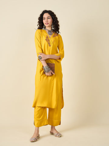 Yellow kurta set