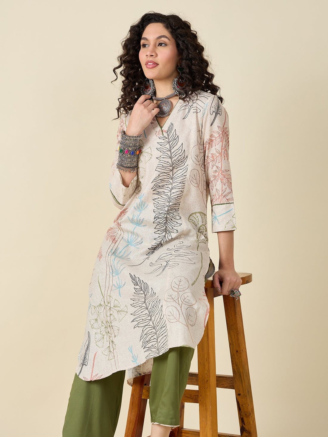 Printed kurta set