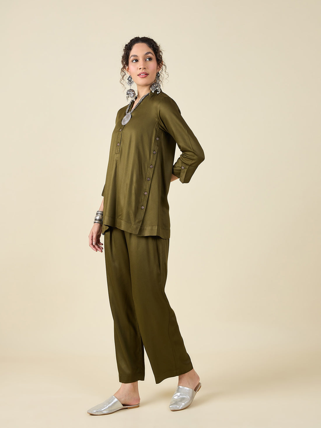 Mehendi Green Co-ord Set