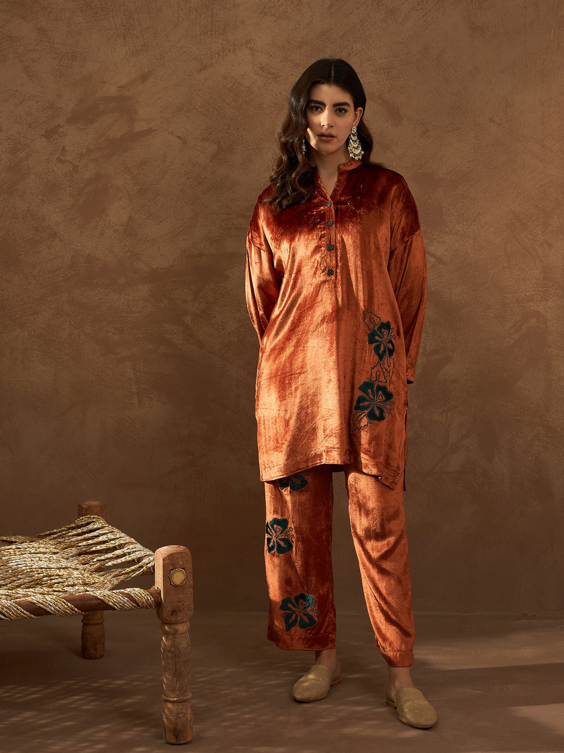 Velour Grace Luxe Velvet Kurta Set