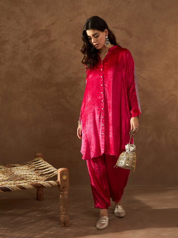 Dusky Pink Luxe Kurta Set