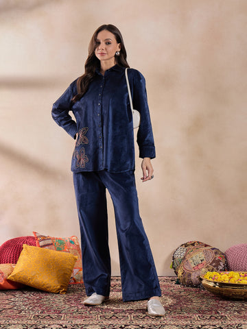 Royal Haze Velvet Co-ord Set