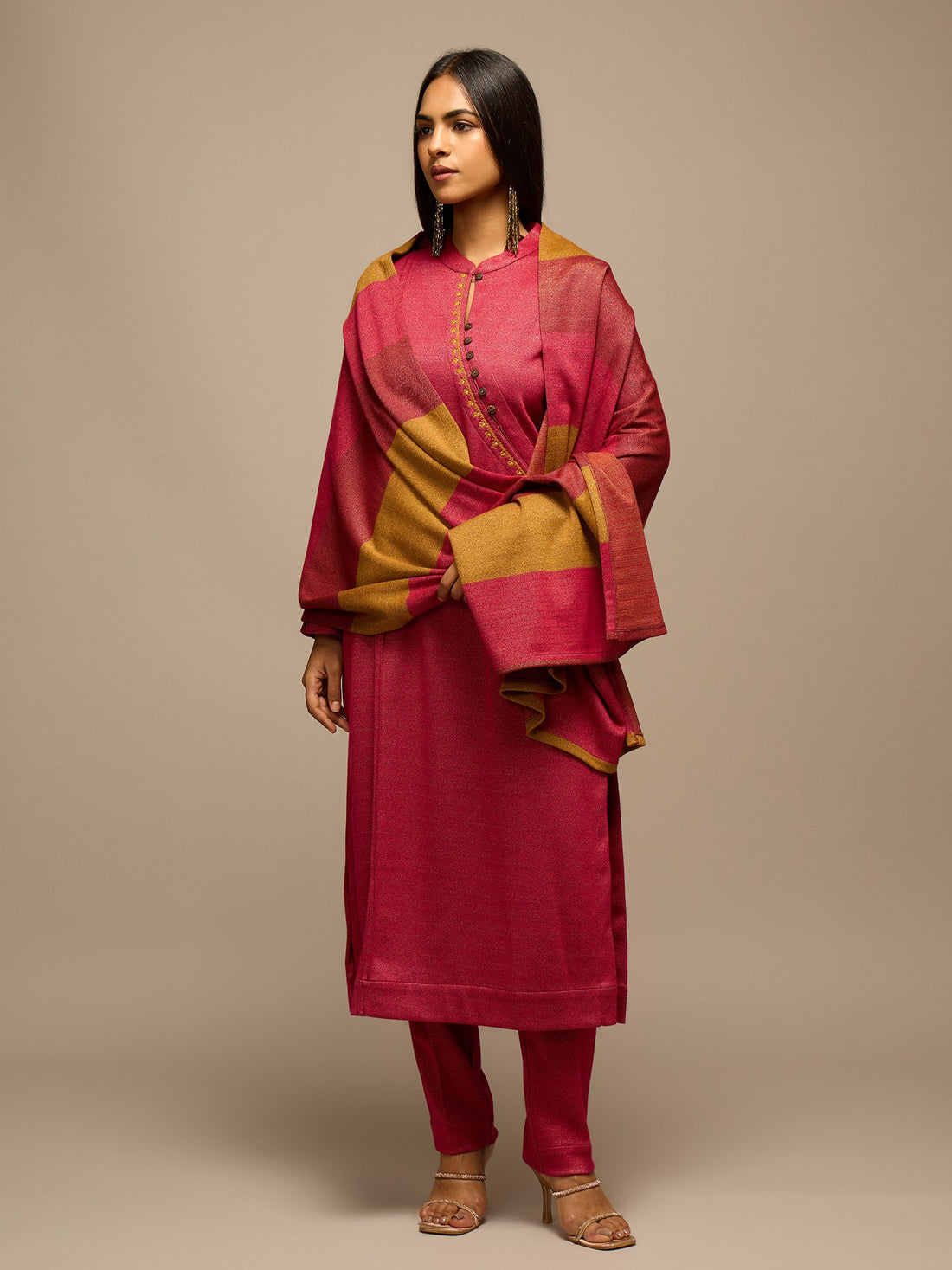 The Blush Elegance Kurta Set with Dupatta