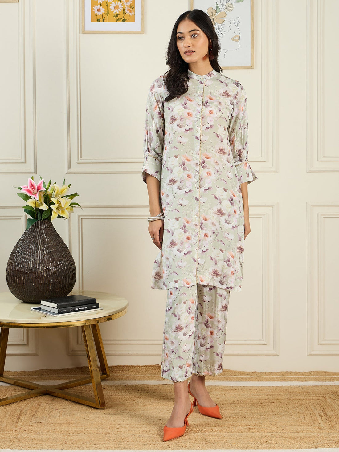 Green Printed Co-Ord Set