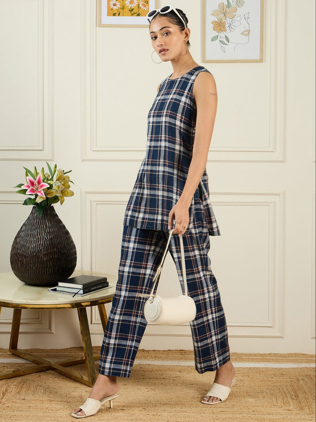 Indigo Check Co-ord Set