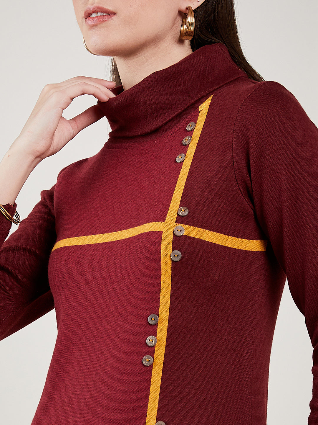 Maroon Linea Co-ord Set