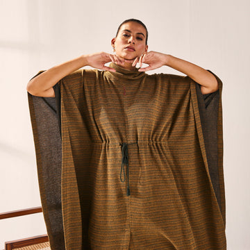 Mix Green Bandhani Kaftan Kurta