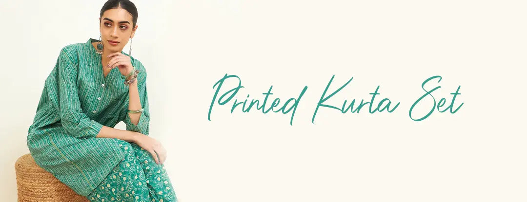 Printed kurta set for Women