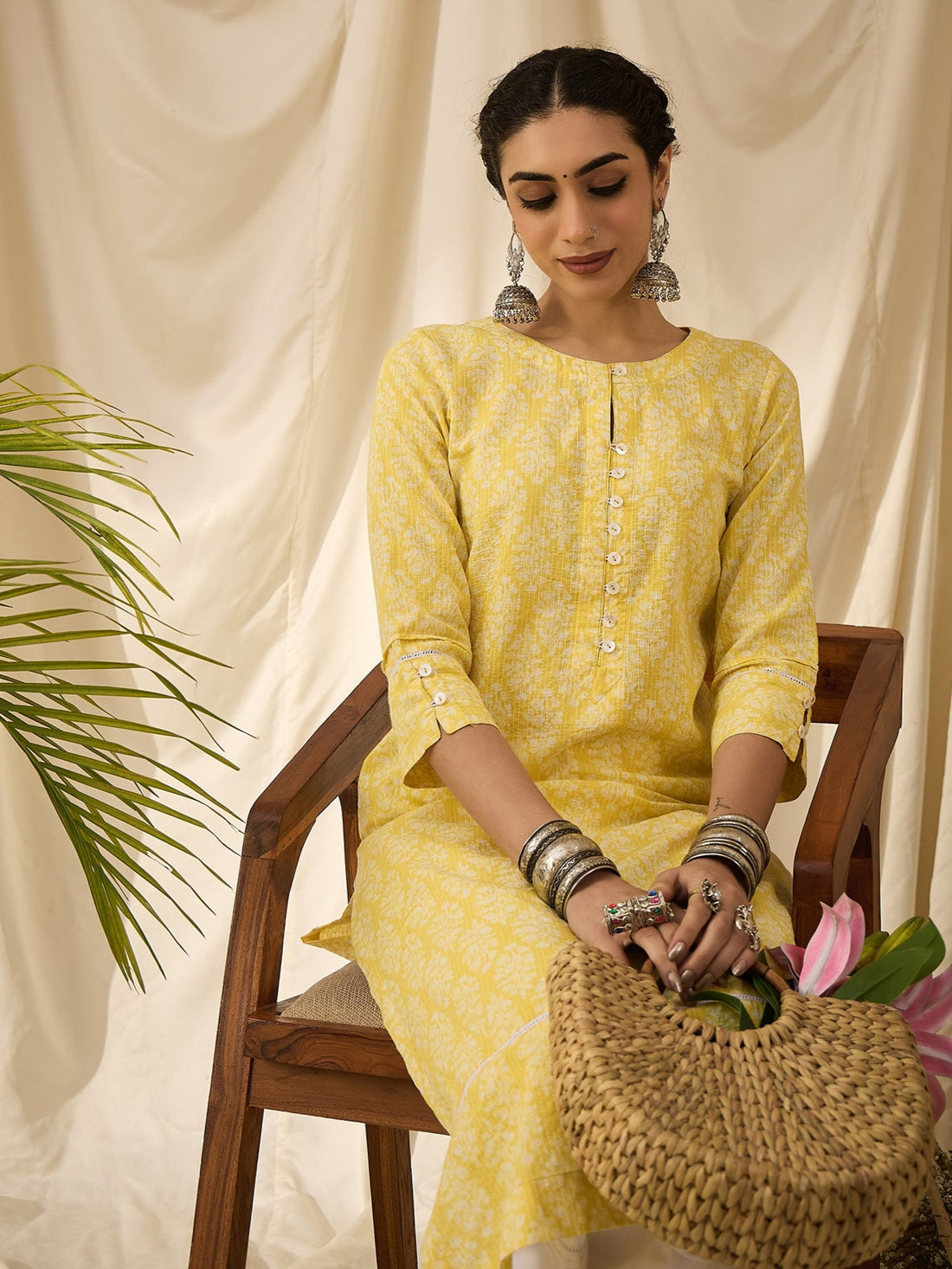 Yellow Kurti Set