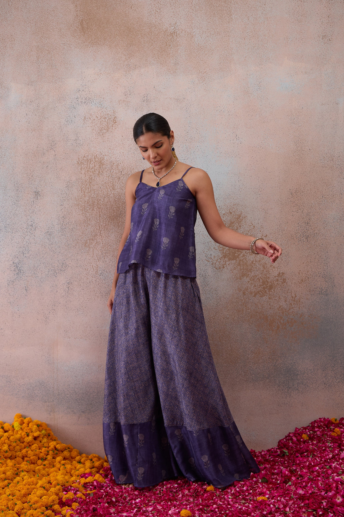The Amethyst Printed Cape Co-ord Set