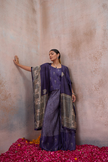 The Amethyst Printed Cape Co-ord Set