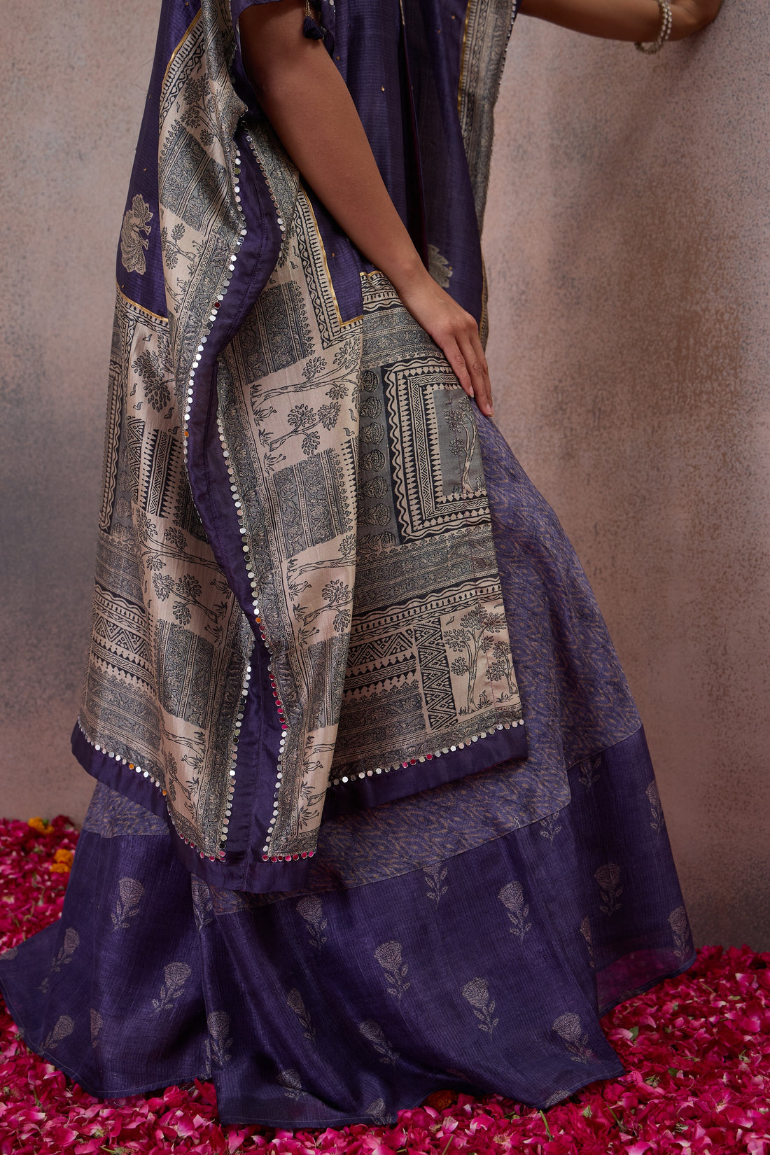 The Amethyst Printed Cape Co-ord Set
