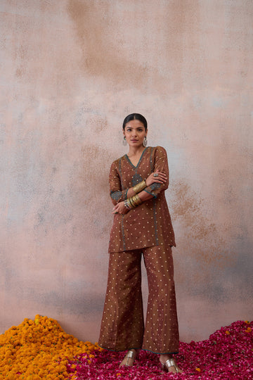 The Burnished Sienna Embroidered Co-ord Set