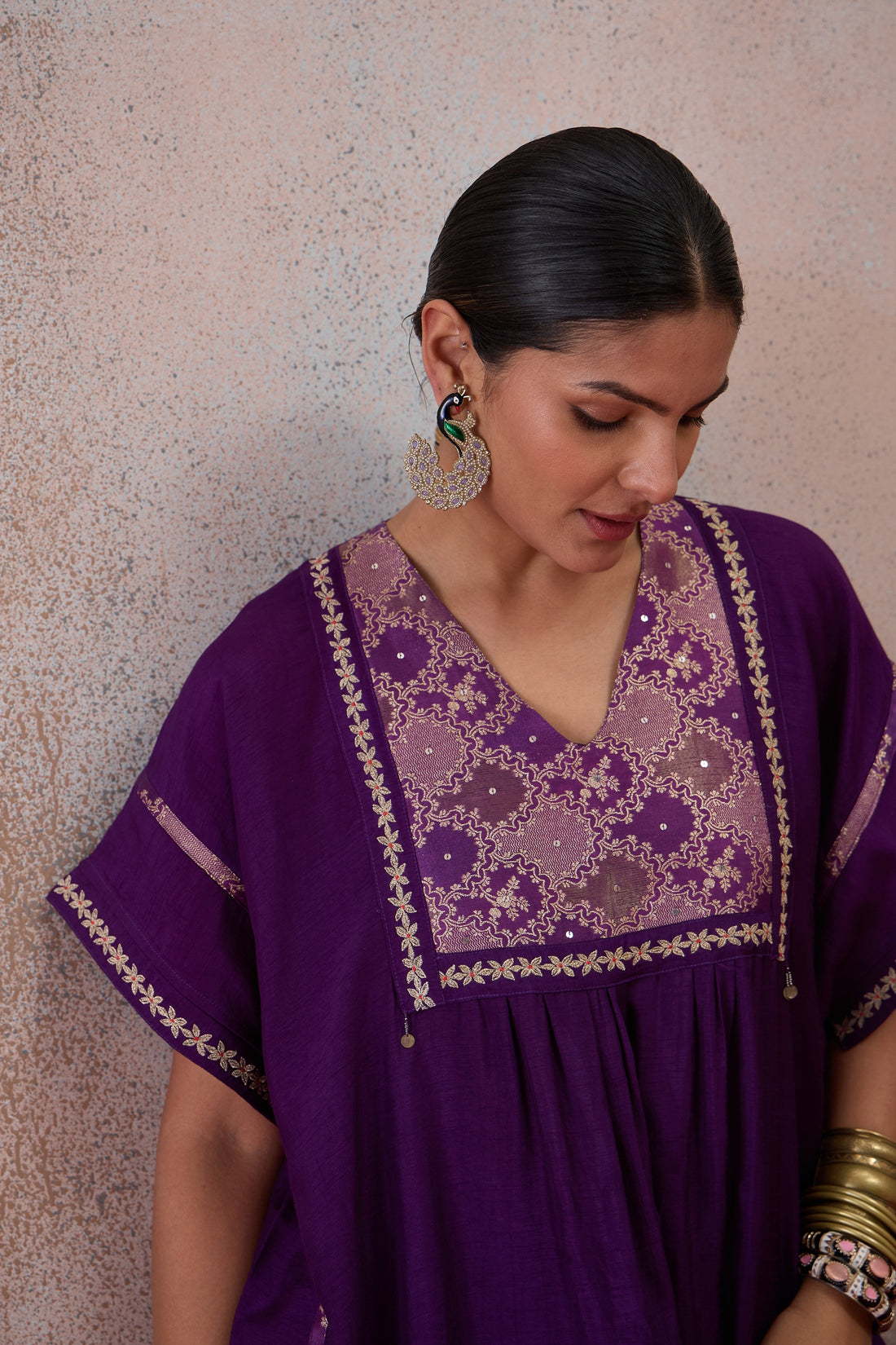 The Imperial Violet Embroidered Co-ord Set