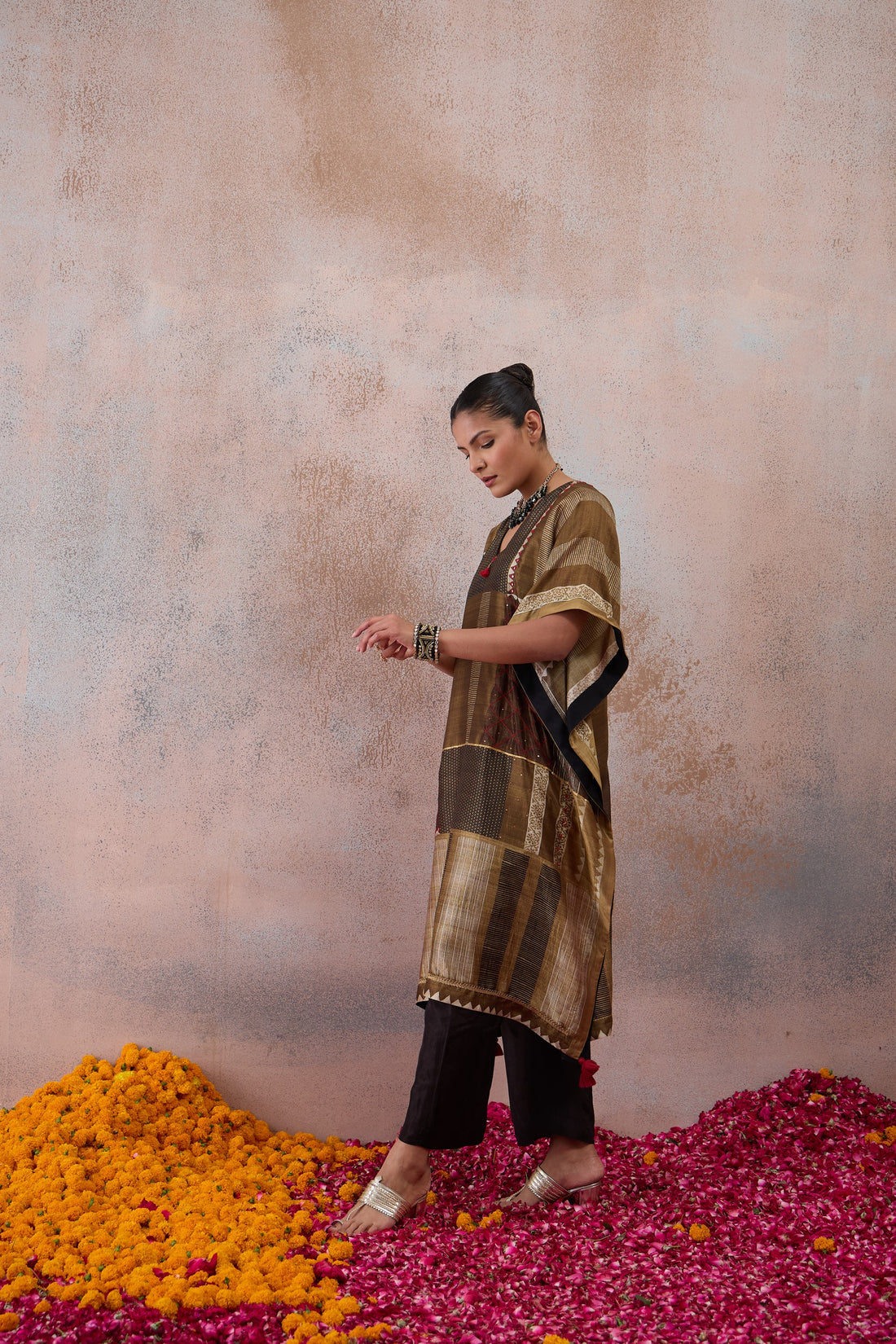 The Bronze Mosaic Kaftan Set