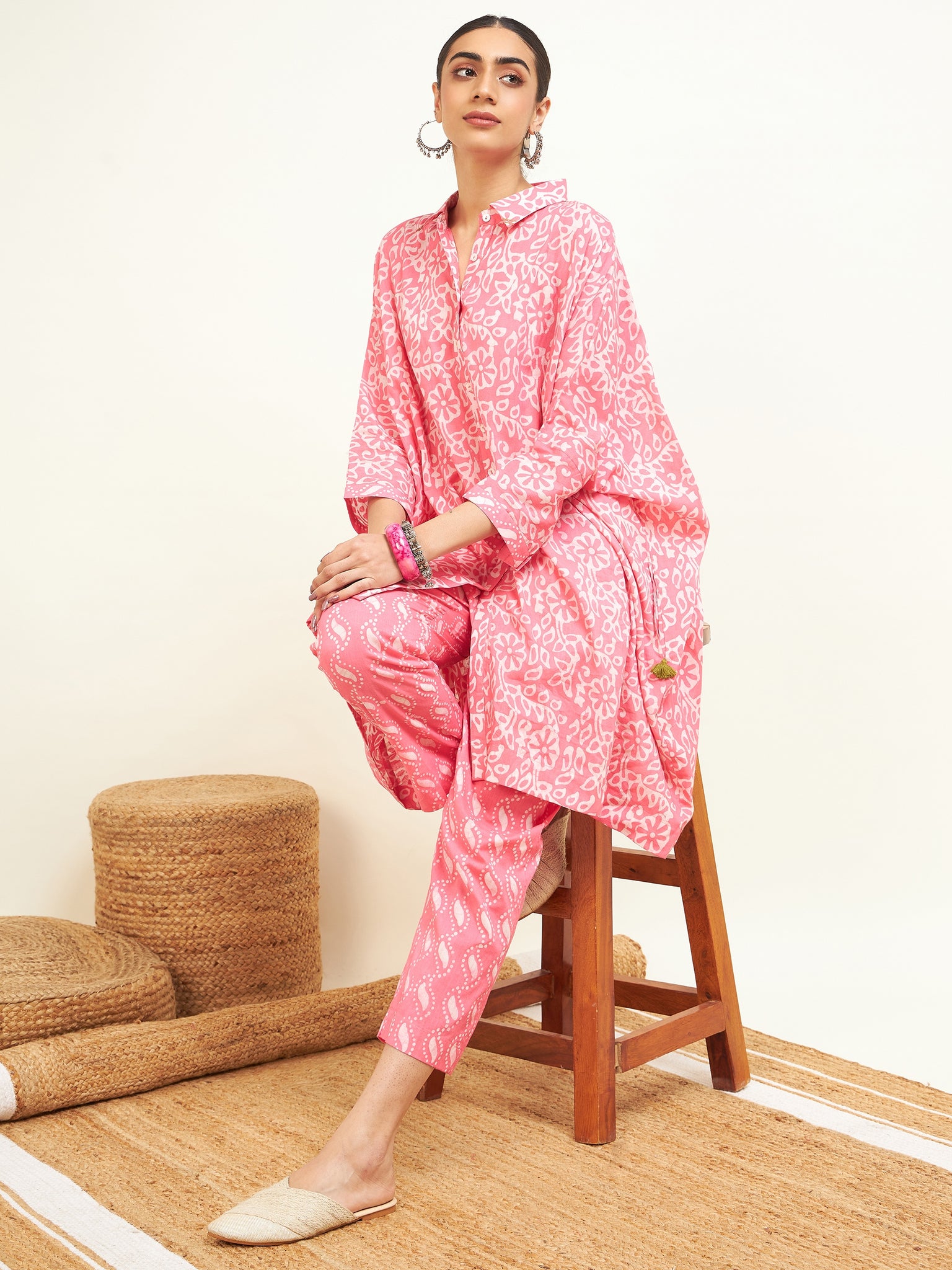 Pink Kaftan Set