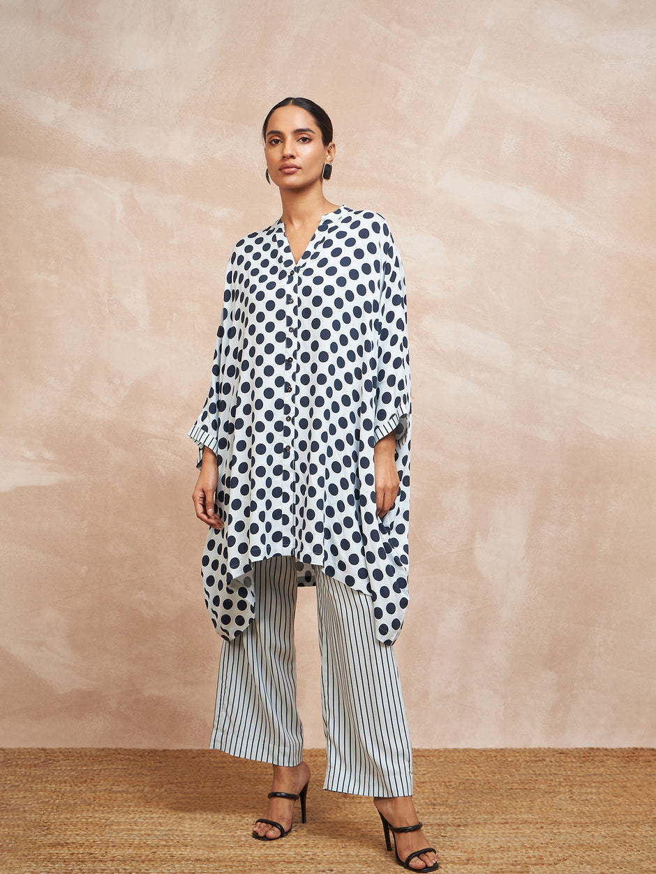 Women Polyester Kurta Pant Set