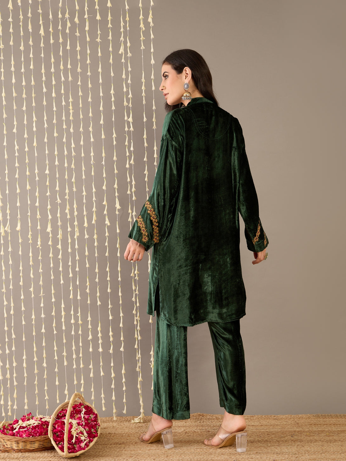 Bottle Green Kurta set