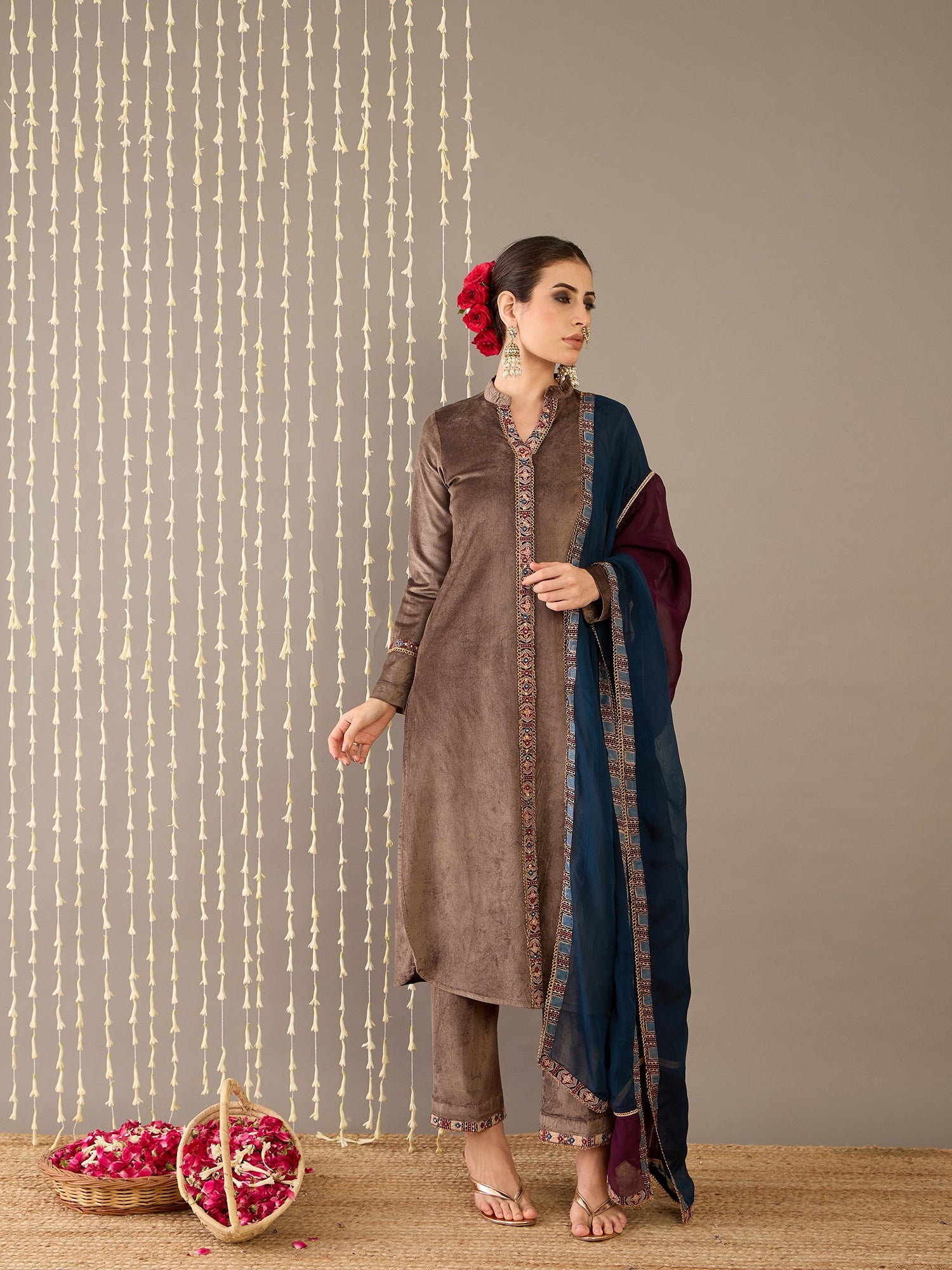 Mouse Kurta Set with Dupatta