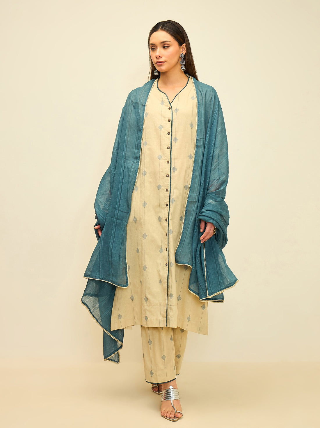 The Ivory Meadow Kurta Set
