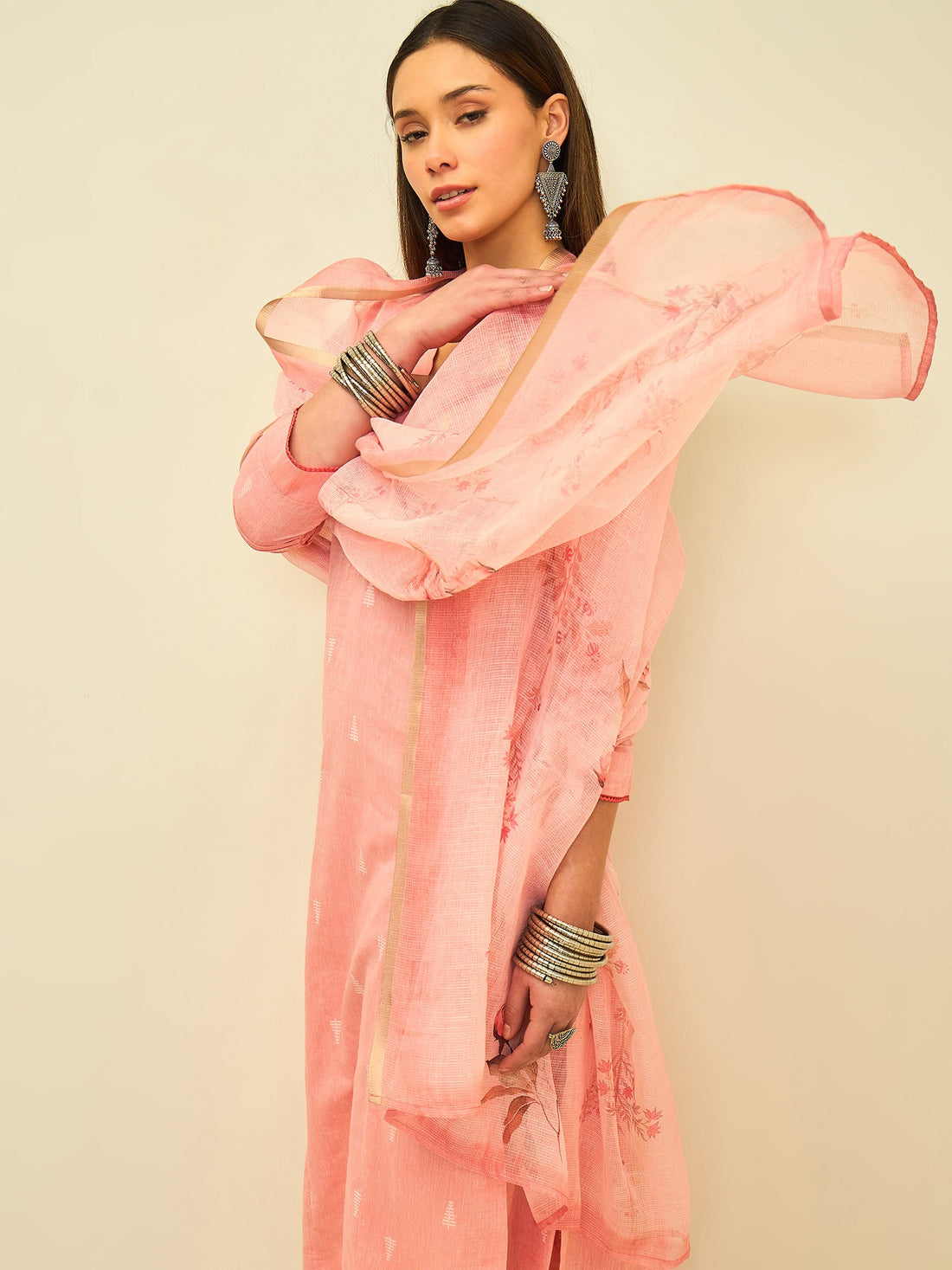 The Blush Loom Kurta Set with Dupatta