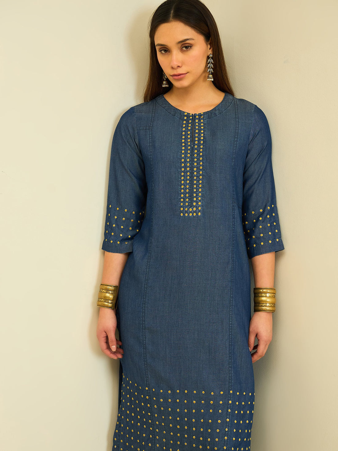 The Indigo Stud Kurta Set