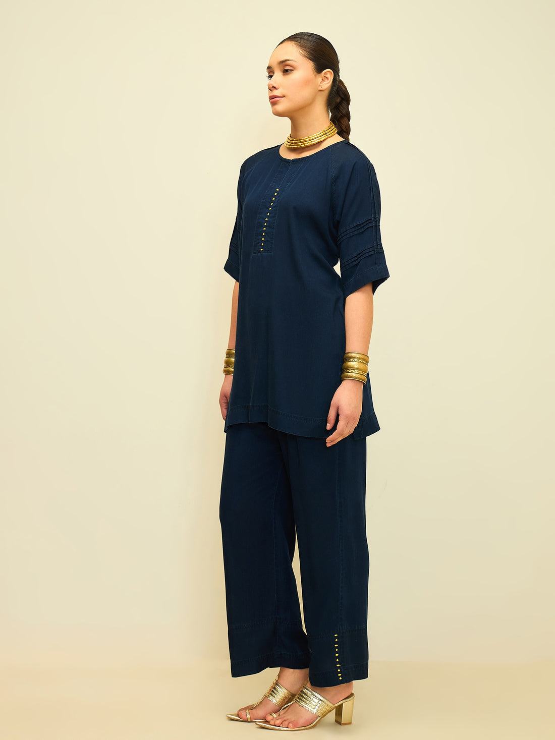 The Midnight Stud Denim Set