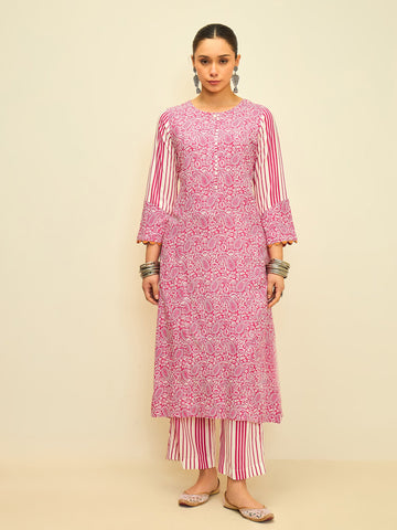 The Rose Paisley Kurta Set