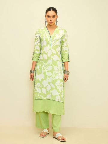 The Lime Blossom Kurta Set