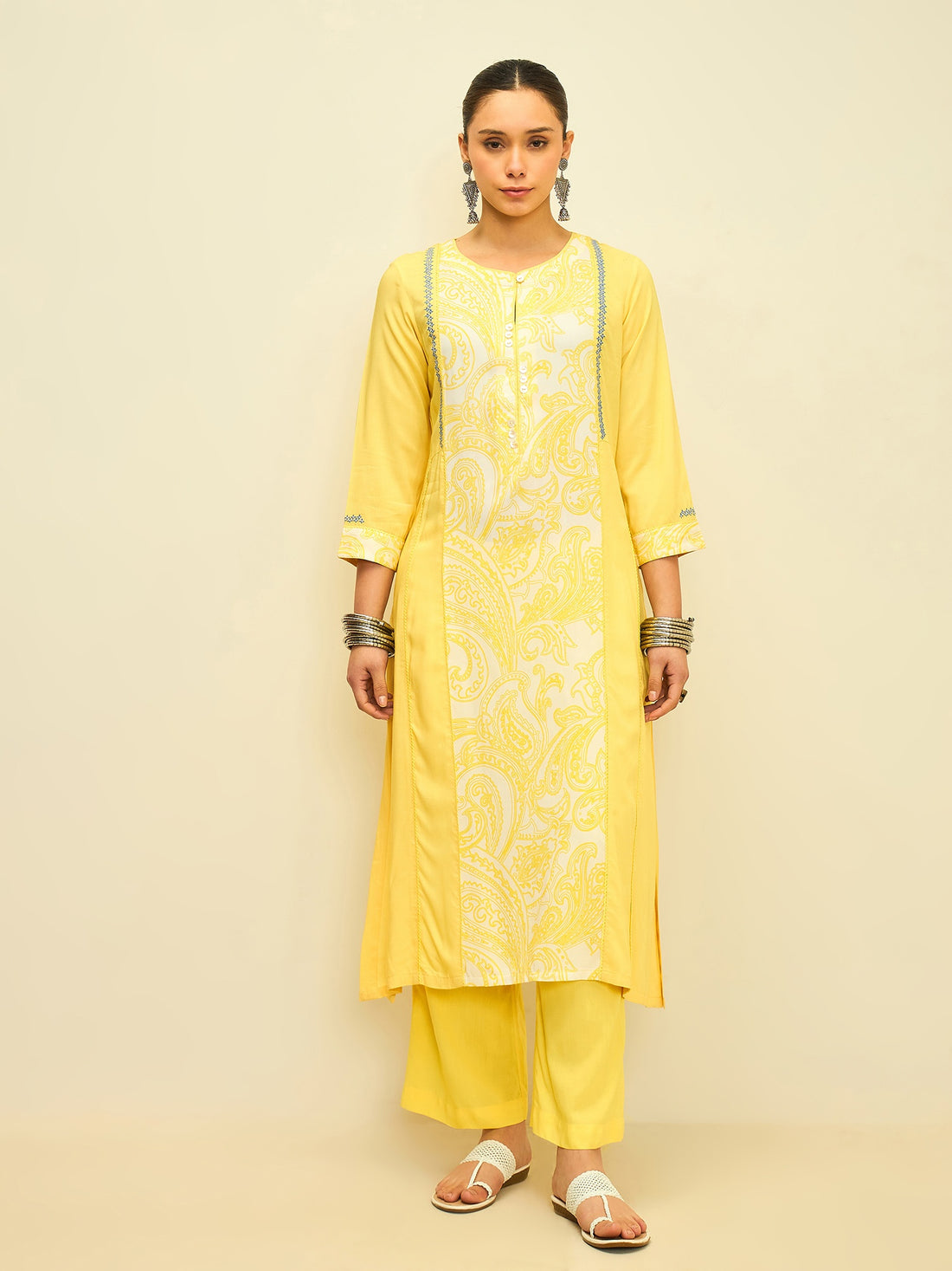 The Sunlit Paisley Kurta Set
