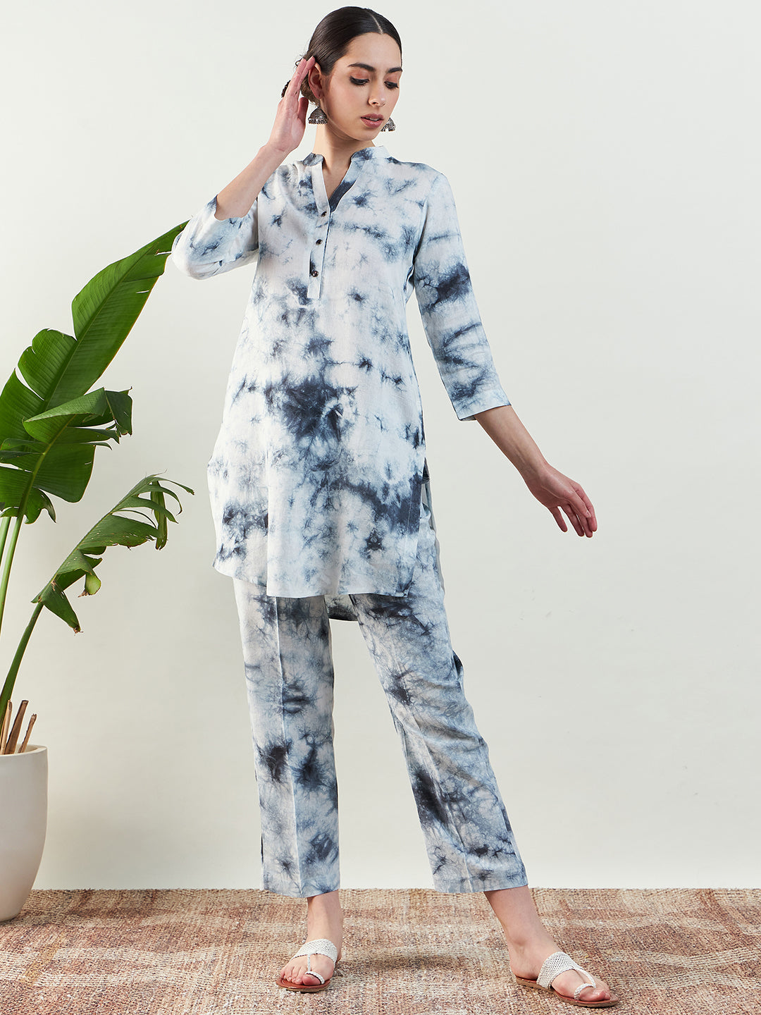 Blue Linen Co-ord Set