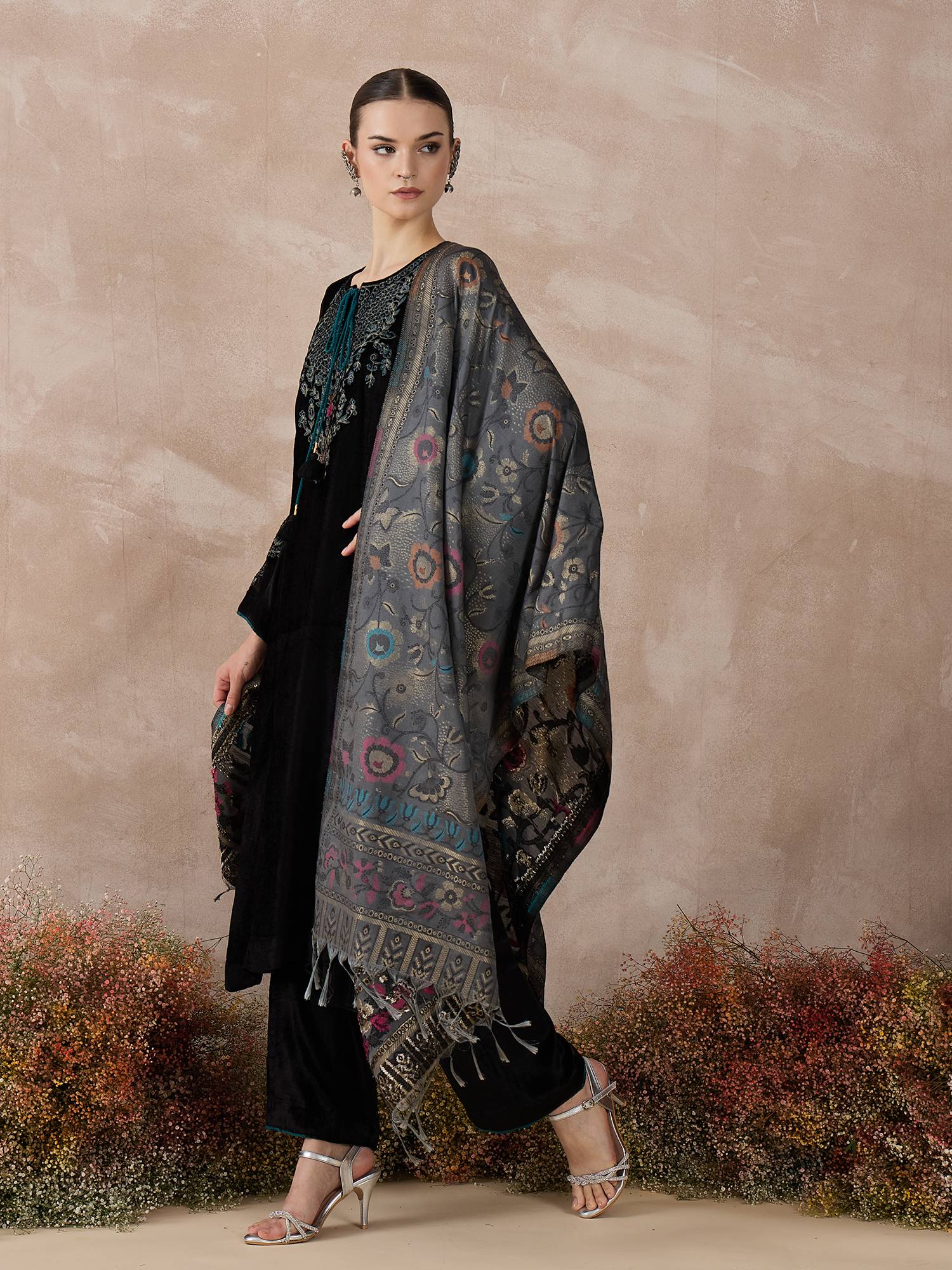 The Midnight Zari Aamira Set