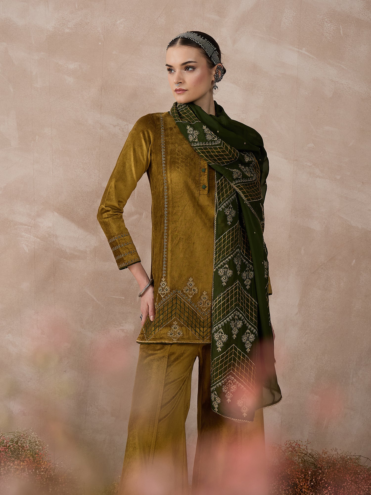 The Golden Mirage Palazzo Set