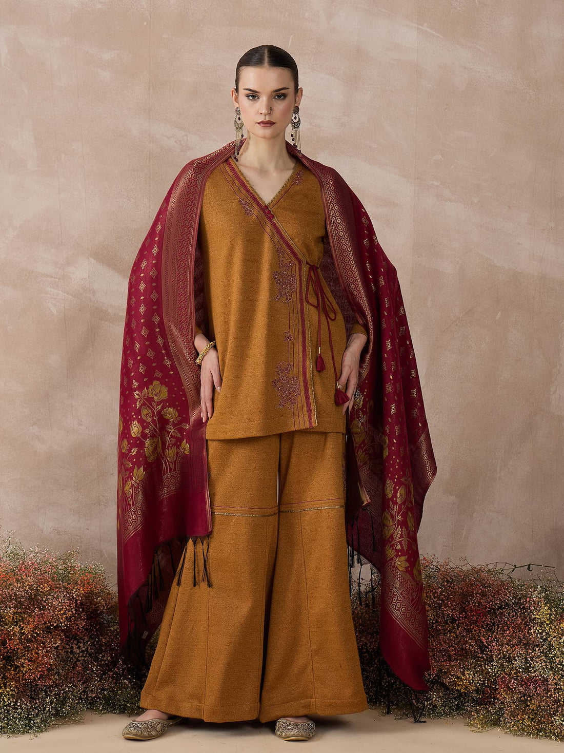 The Golden Ember Sharara Set
