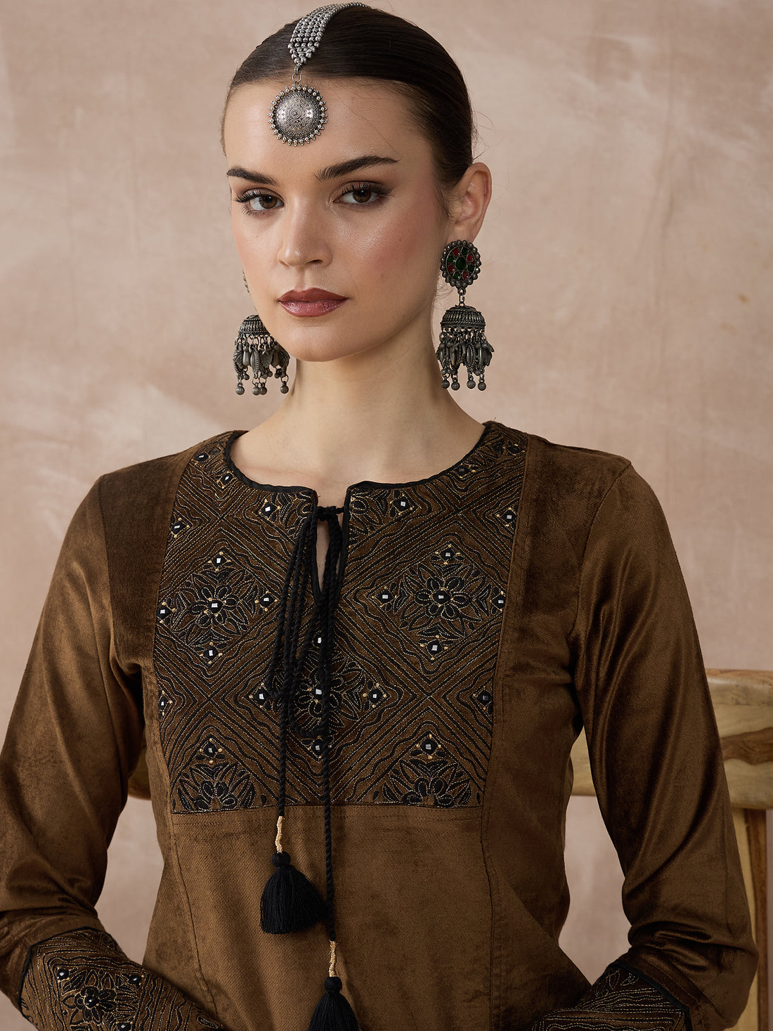 The Regal Glow Gold Palazzo Set
