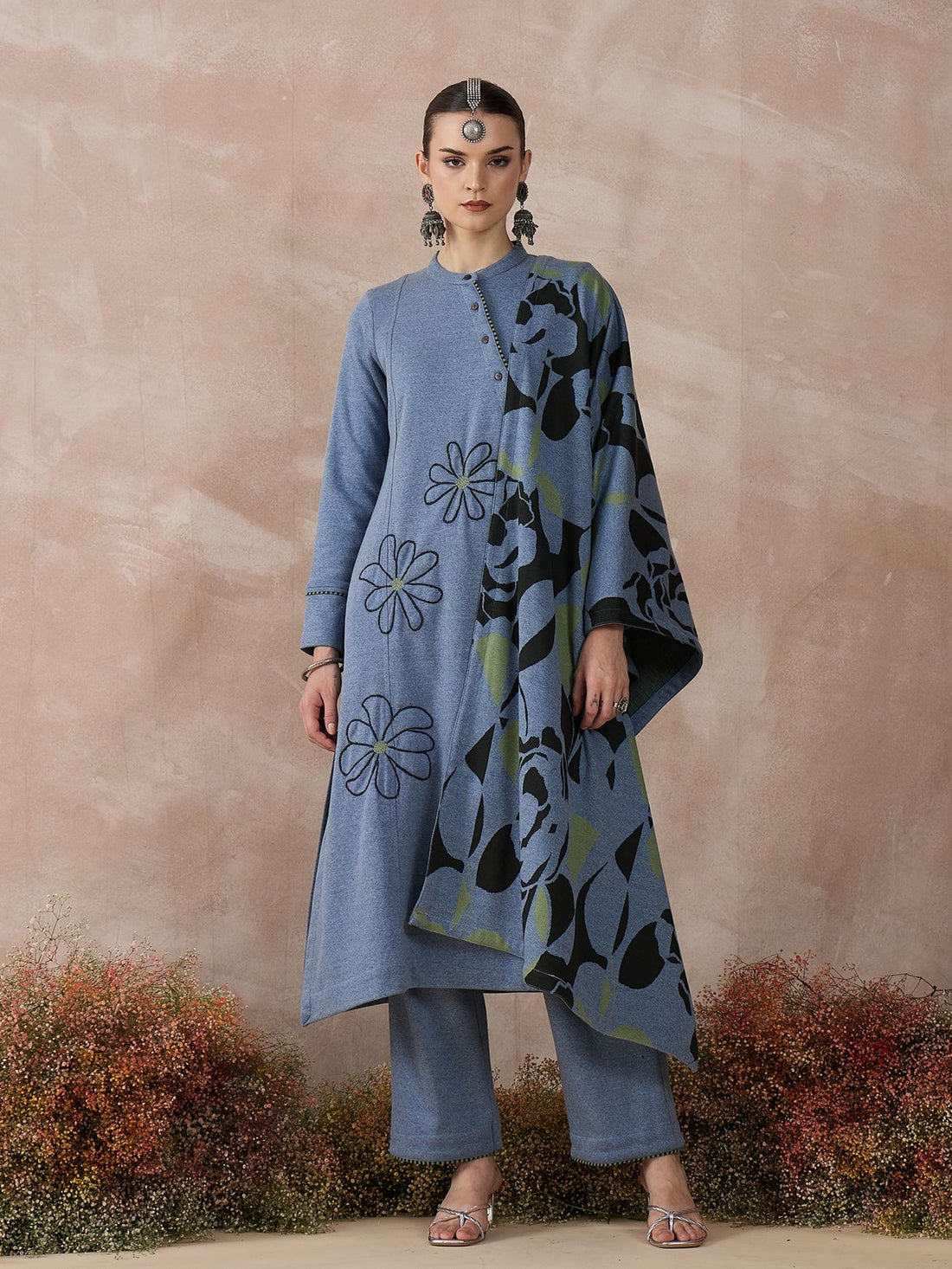 The Blue Breeze Knitted Set