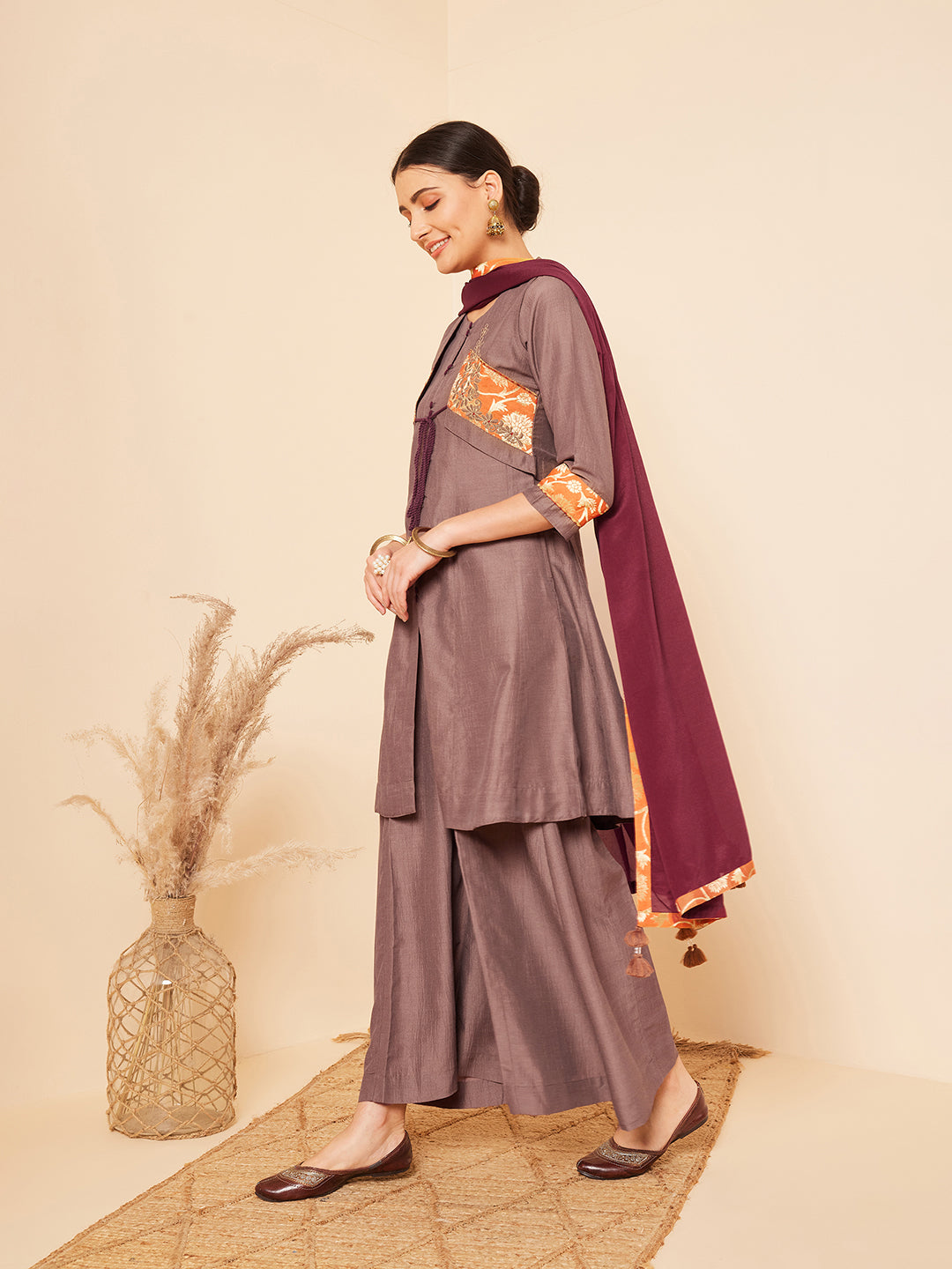 Mouse Kurta Set With Dupatta
